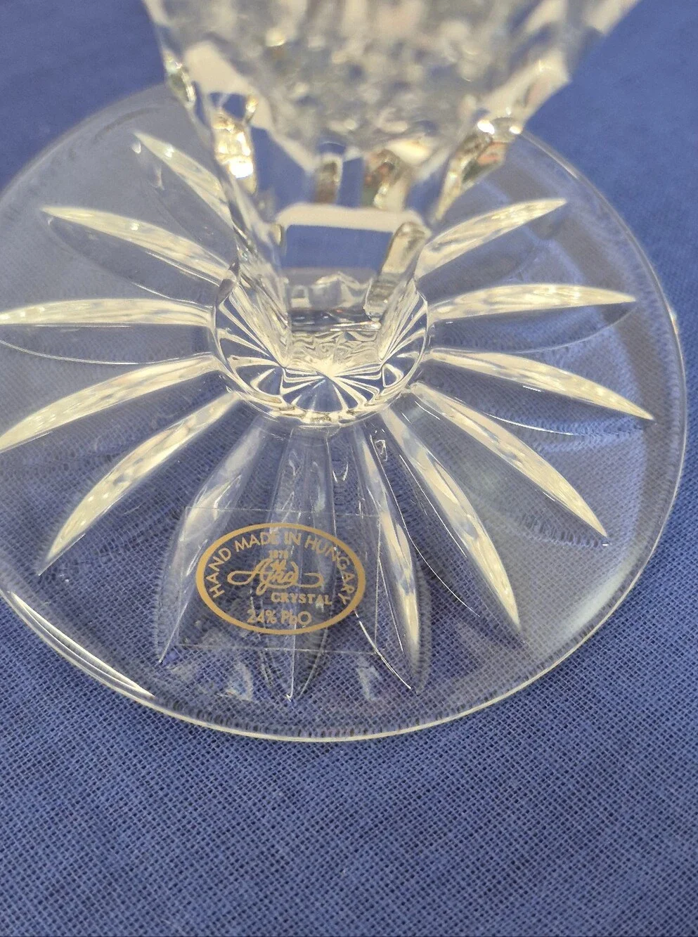 Ajka Crystal Hungary Castille Alberga Ruby Red Cut to Clear Vase 9